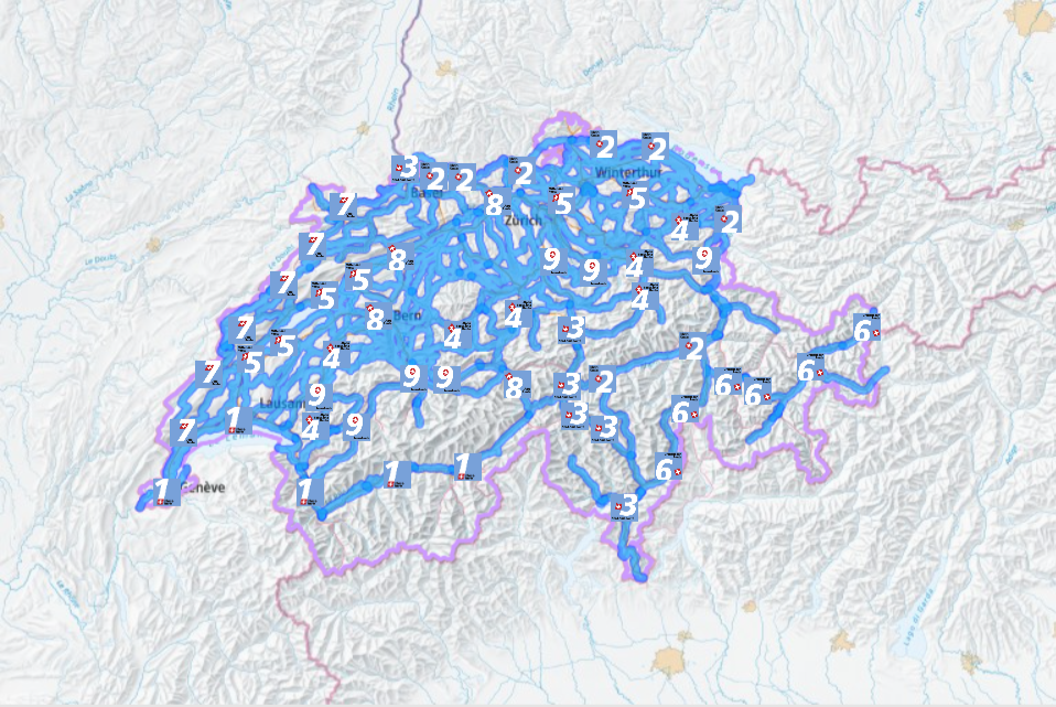 Planning is easy with the cycle route planner from SwitzerlandMobility